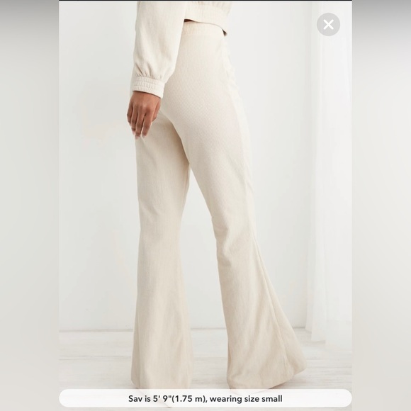 Offers welcome! Aerie Groove-On Ribbed Velour Pants, size large - Picture 3 of 7